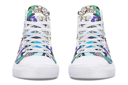 Printed Couple High-top Canvas Shoes