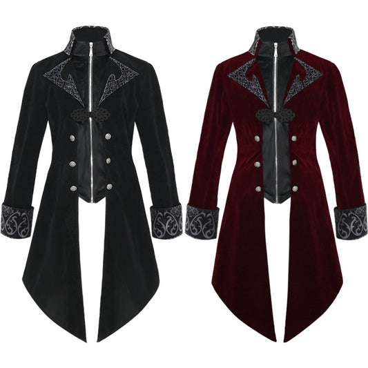 European And American New Style Wan Christmas Tuxedo Retro Clothing Mid-length