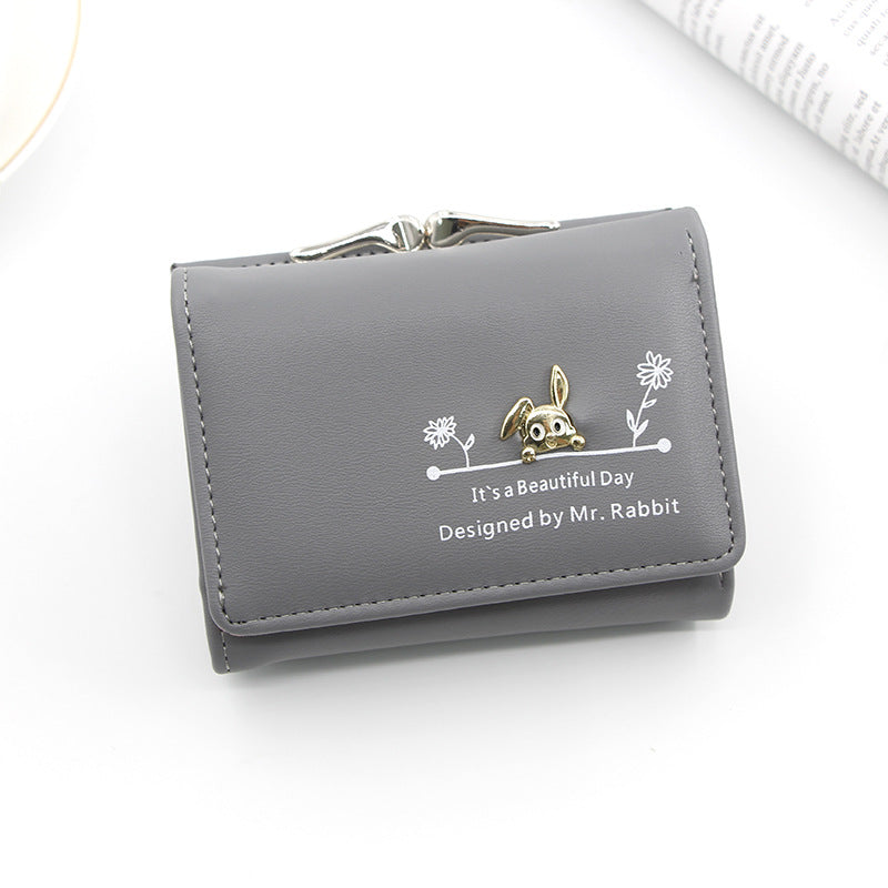 Korean Women's Leather Wallet Large Cash Photo Bits