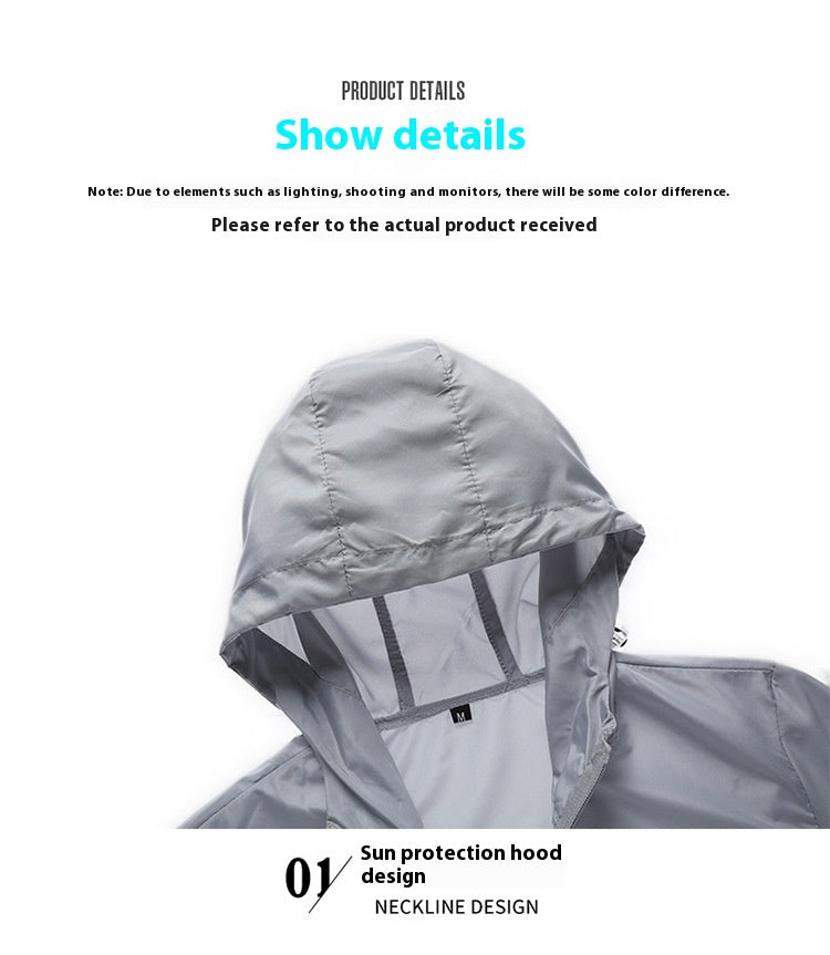 Lightweight Breathable Sun Protection Clothing Men's Jacket