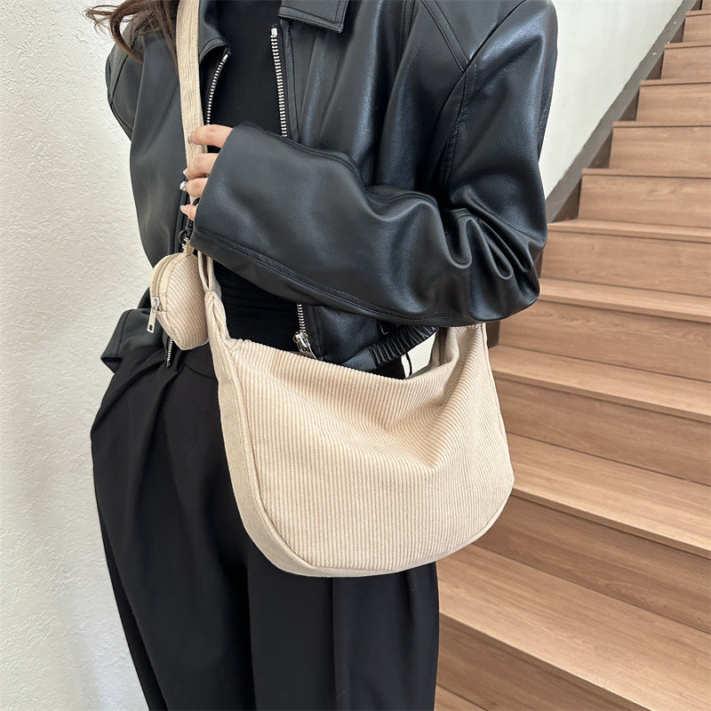 Korean Style Simple Shoulder Messenger Bag For Women