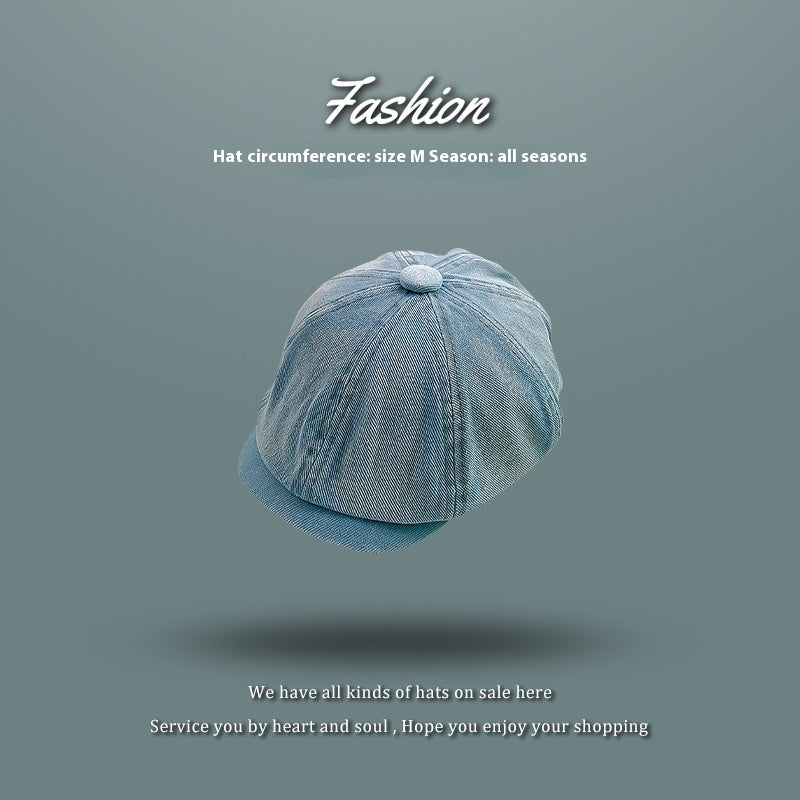 Blue Advance Hats Spring And Autumn Painter Cap Women's Casual Fashion
