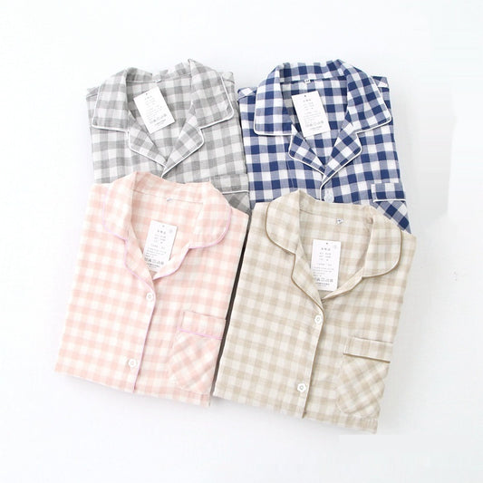 SpringAutumn Womens Double-Layer Long-Sleeve Loungewear Set