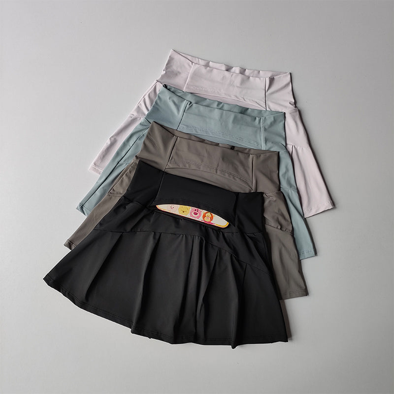 High Top Sports Short Skirt Anti-exposure Shorts With Lining