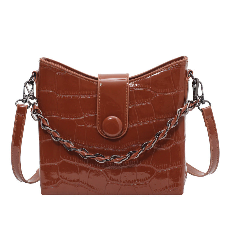 PU Bag Casual Dumpling Bag Light Portable Messenger Bag
