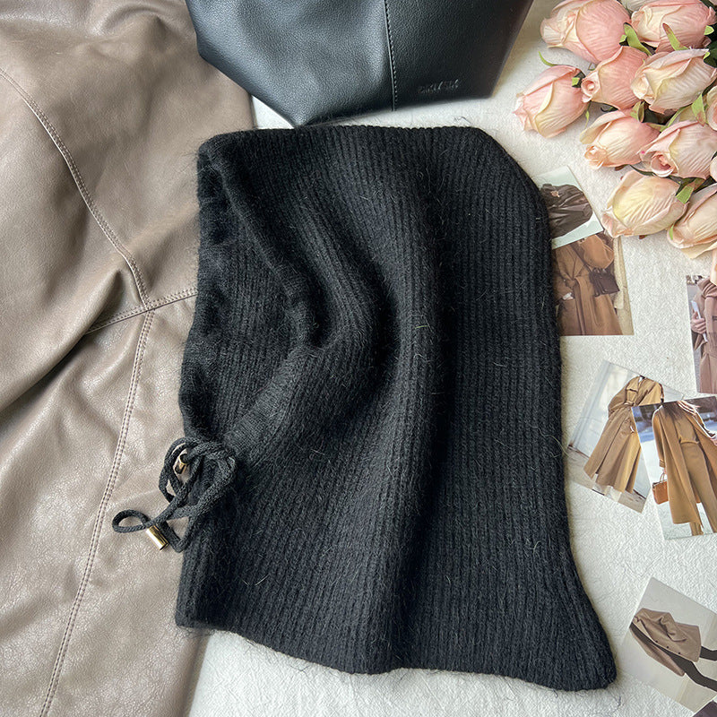 Long Rabbit Hair Scarf And Hat