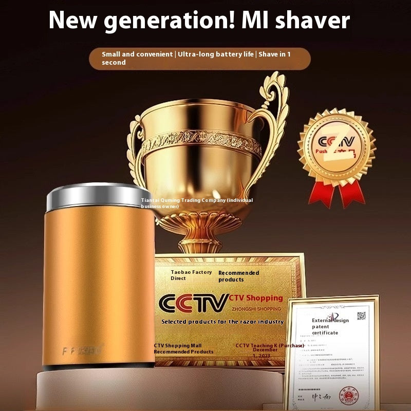 Mini Fully Washable Super Clean Portable Blade Men's Electric Shaver
