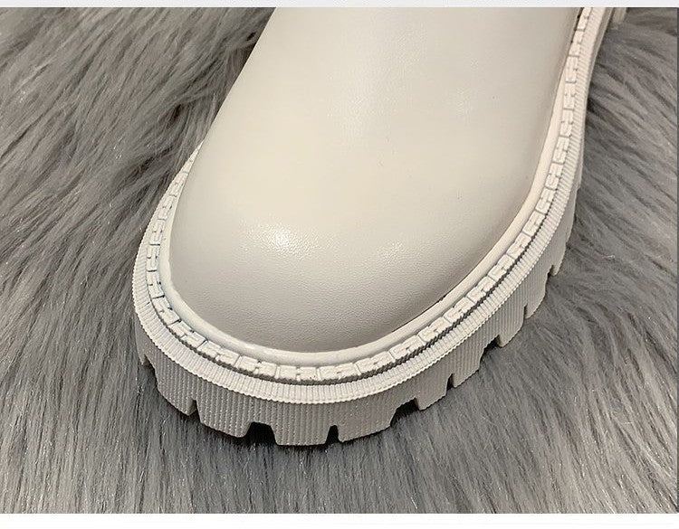 British-style High-heeled Martin Boots Girl