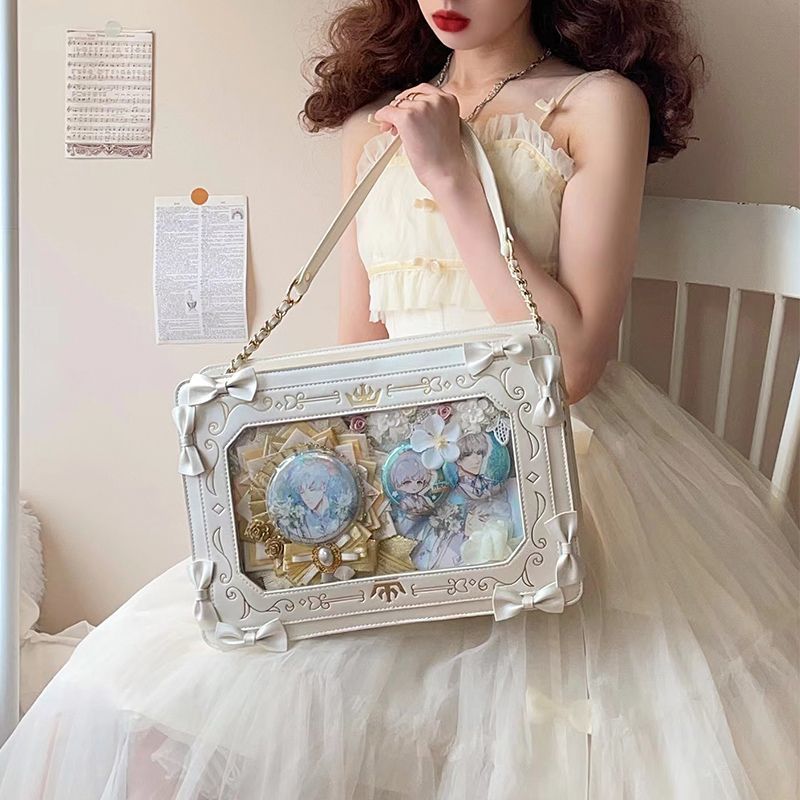 Girl Versatile Retro Transparent Small Square Bag