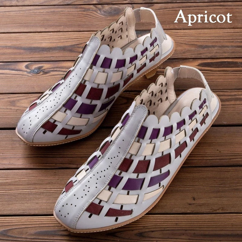 Woven characteristic women's boots