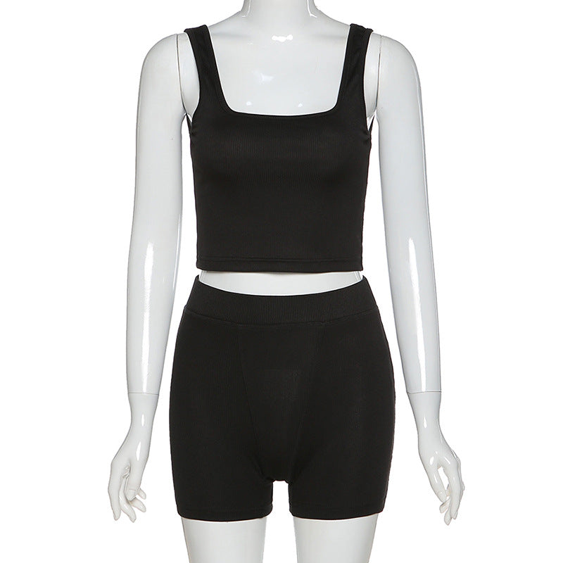 Fitness Yoga Casual Shorts Sæt