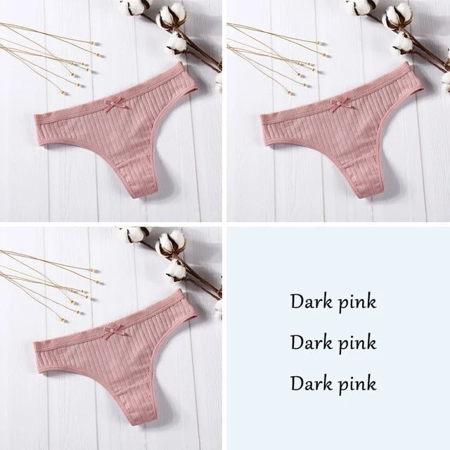 Set G-String Thong Panties   3 Pcs