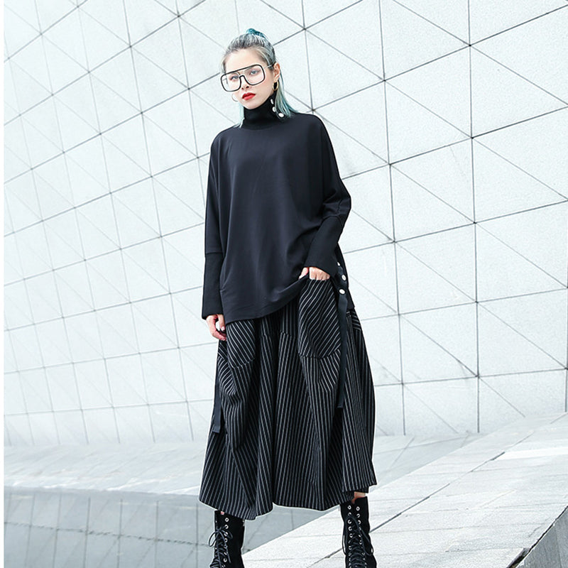 Cropped high waist pants