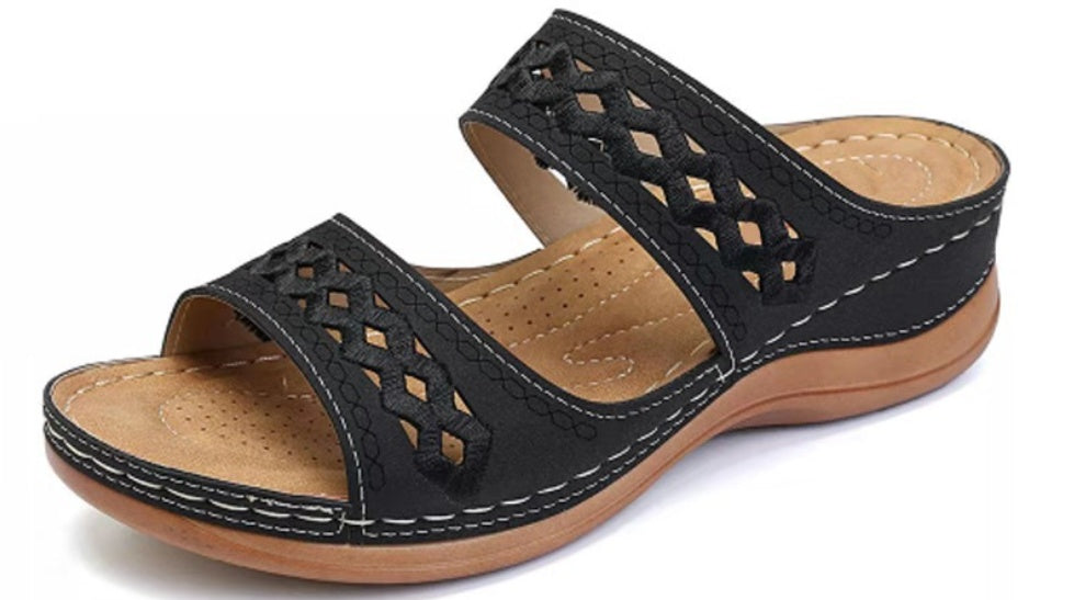 Handmade Stitching Hollow Casual Comfy Sandals