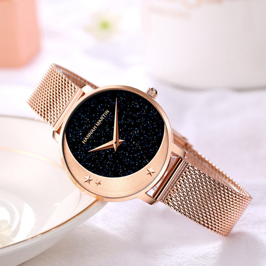Starry Moon Quartz Watch