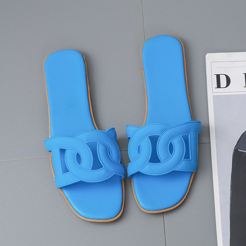 Hollow jelly pig nose sandals and slippers