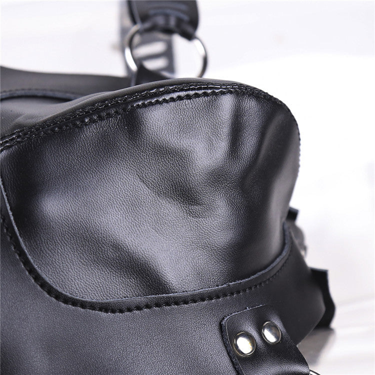 Chastity Leather Pants With Lock Bondage Black Men