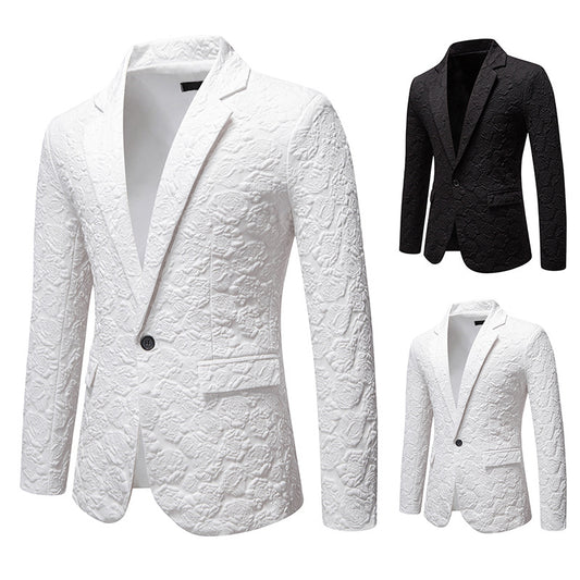 Business Slim-fit Rose Groom Groomsman Suit Top