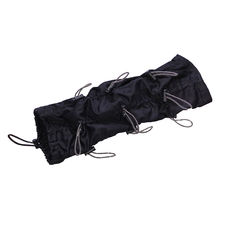 Reflective high street drawstring gloves tide brand