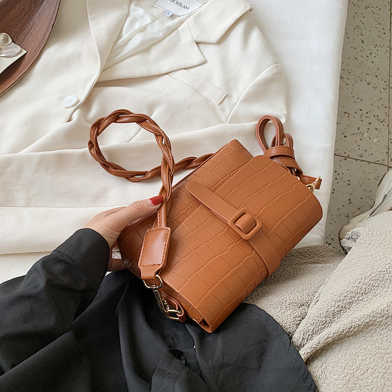 Stone pattern shoulder bag