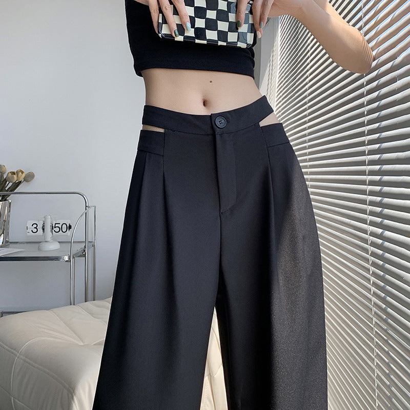 Design Sense Midriff Outfit Suit Pants For Women