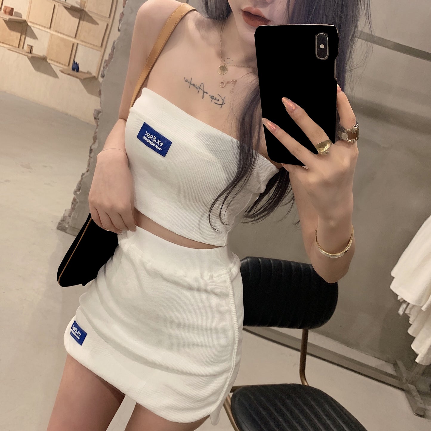 Wear a skirt inside and outside