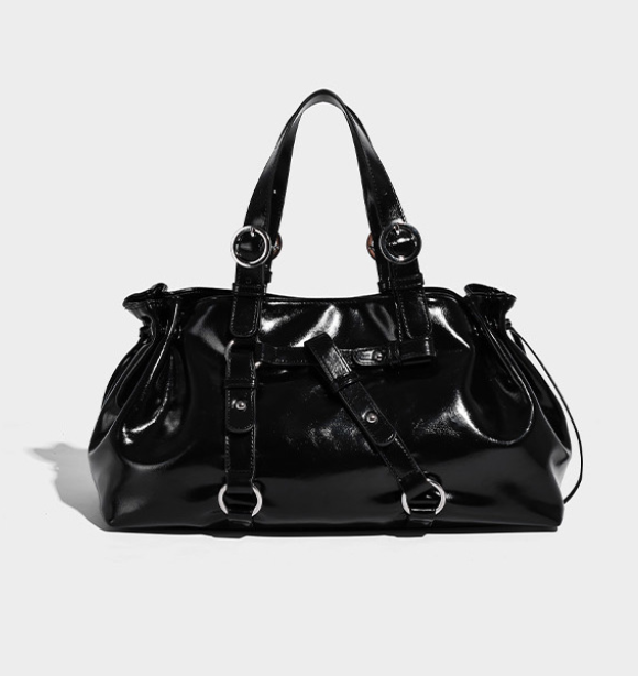 Versatile Oil Wax Leather Commuter ShoulderCrossbody Bag