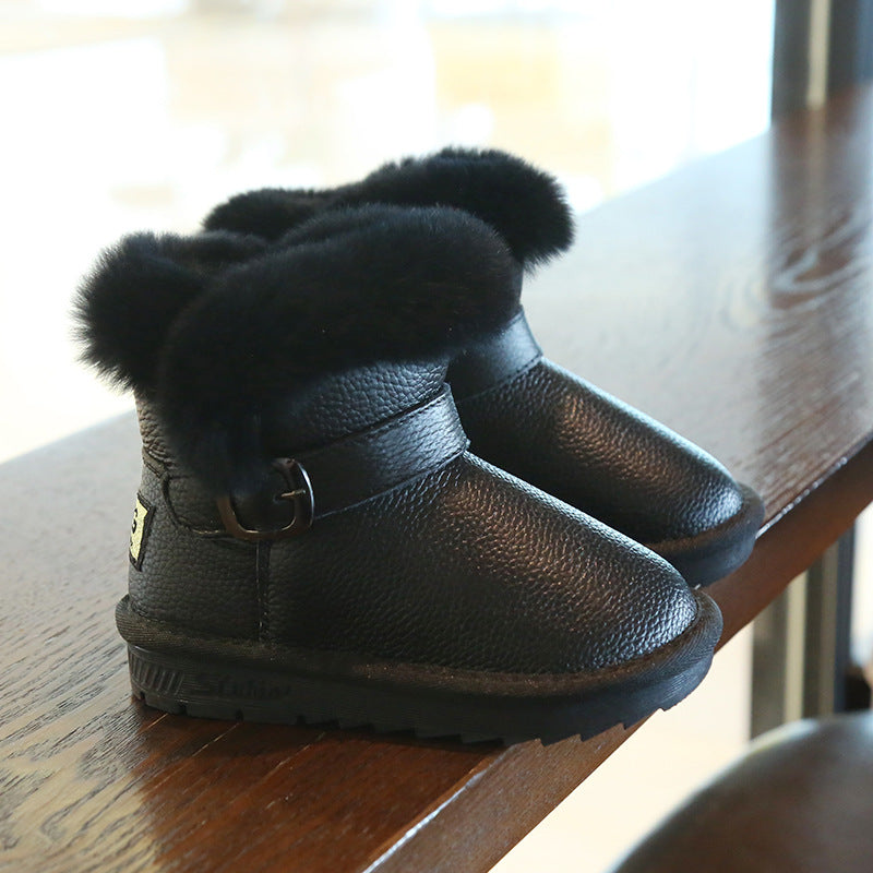 Waterproof Non Slip Princess Warmth Big Cotton Shoes