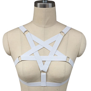 Elastic harness body chain, five-pointed star binding belt