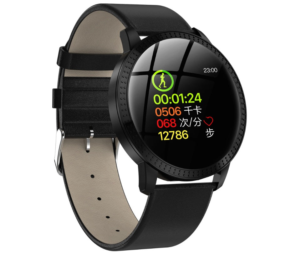 Metal round screen smart bracelet