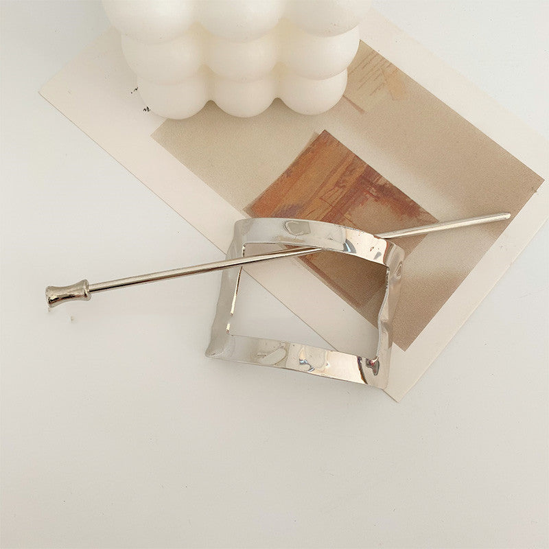 Metallic Cold Wind Simple Modern Hairpin