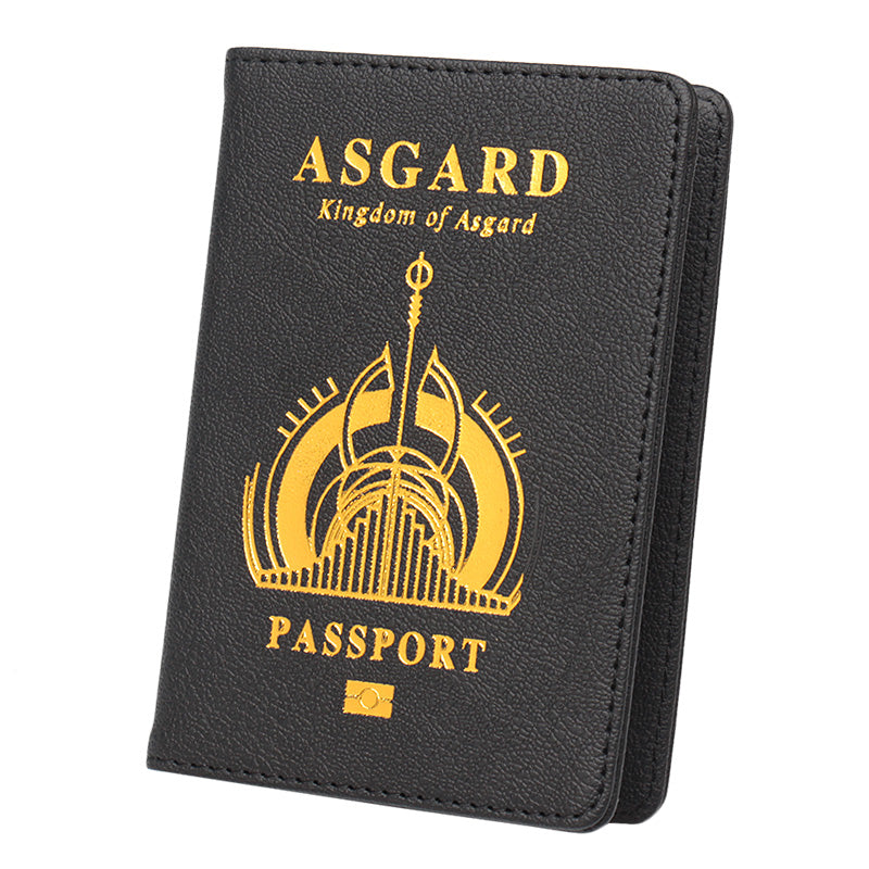 PU leather passport book ticket holder storage bag