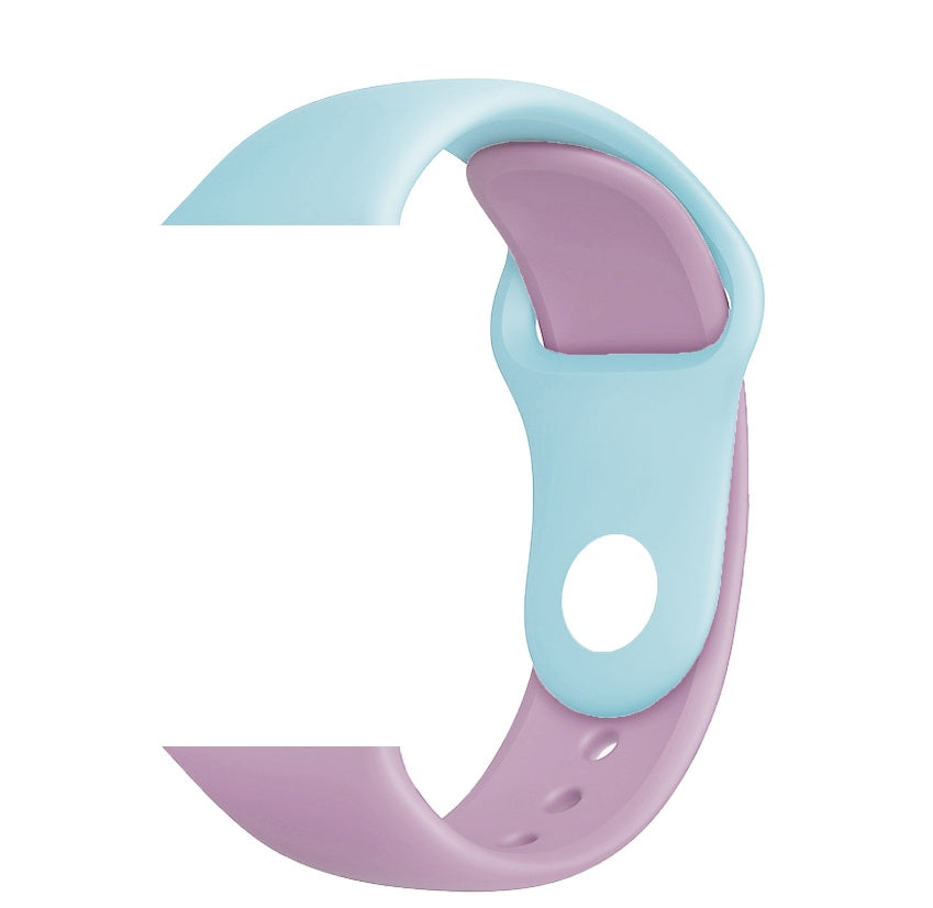 Monochrome mix and match silicone strap
