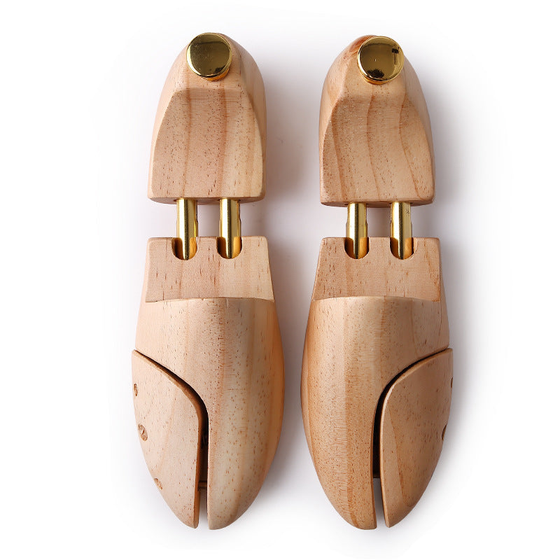Solid wood shoe last