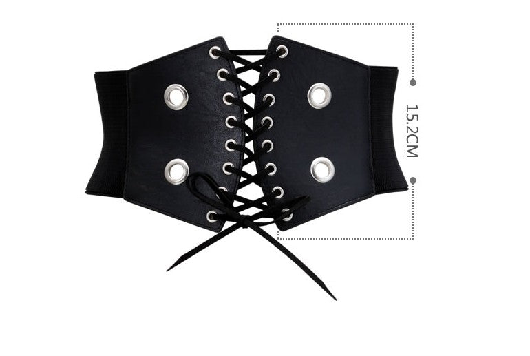 Lace-up tie belt Girdle