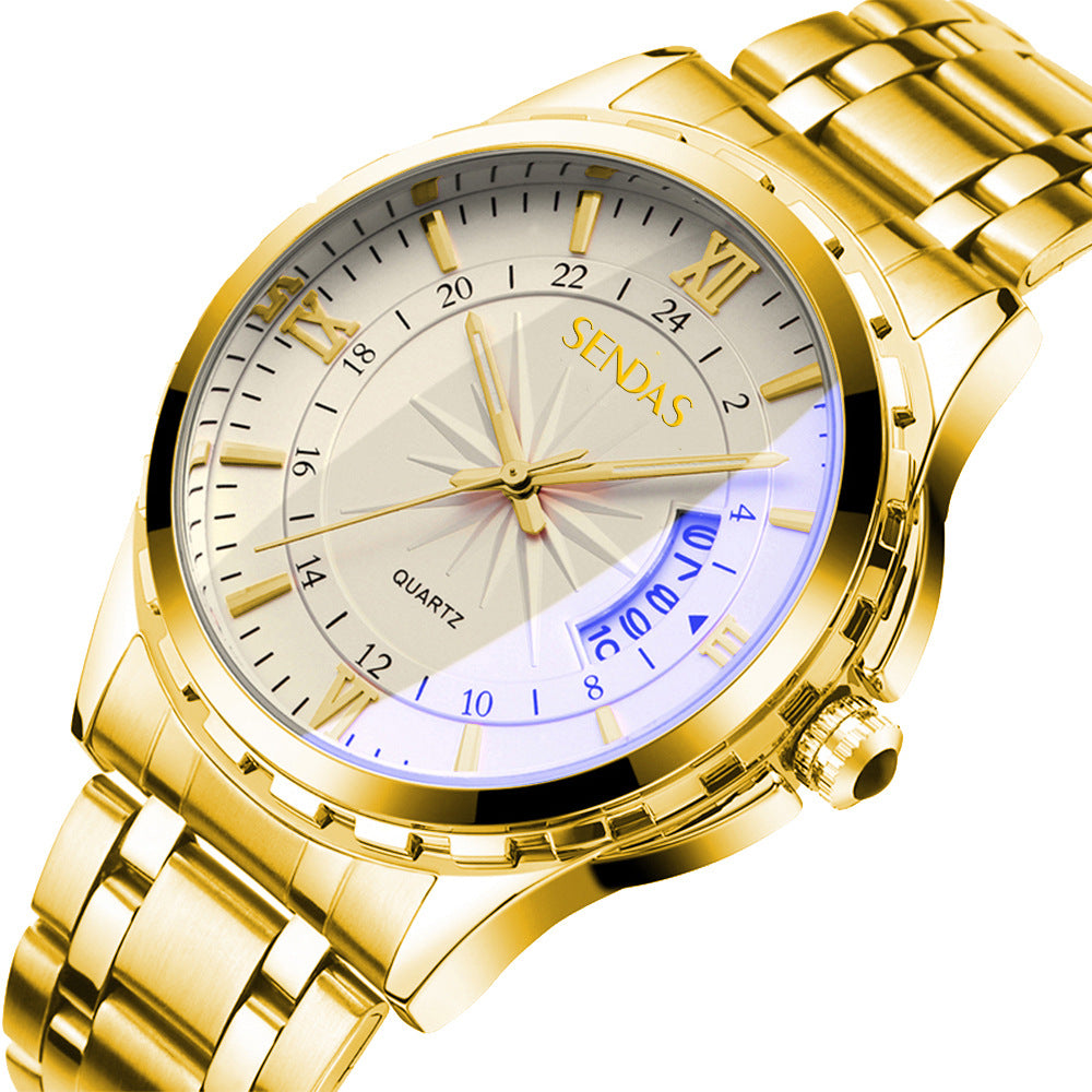 Waterproof quartz watch non-mechanical watch