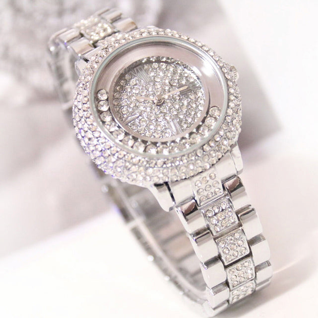 Full Rhinestone Bead Quartz Watch