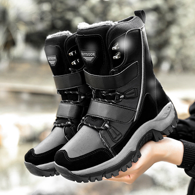 Women's Large Outdoor High Top Plush Mountaineering Shoes