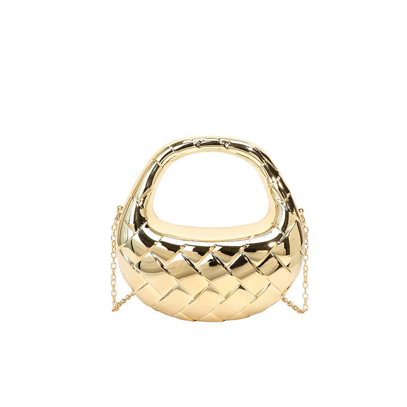 Dumpling   Bag Women's Fashion Rhombus Dinner Bag