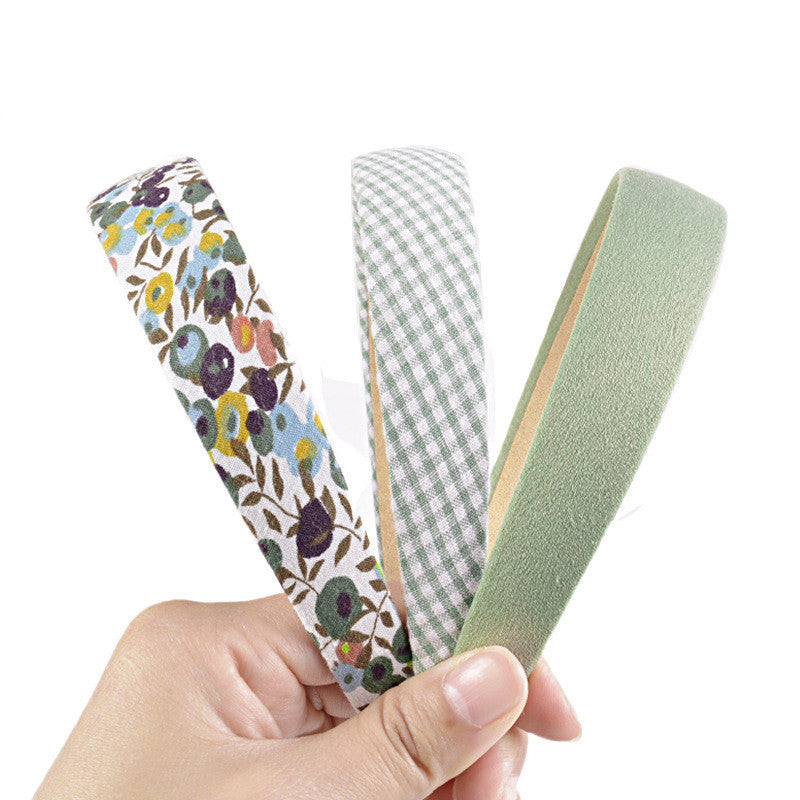 Floral Fine Hair Band Set Fabric Printing  Headband