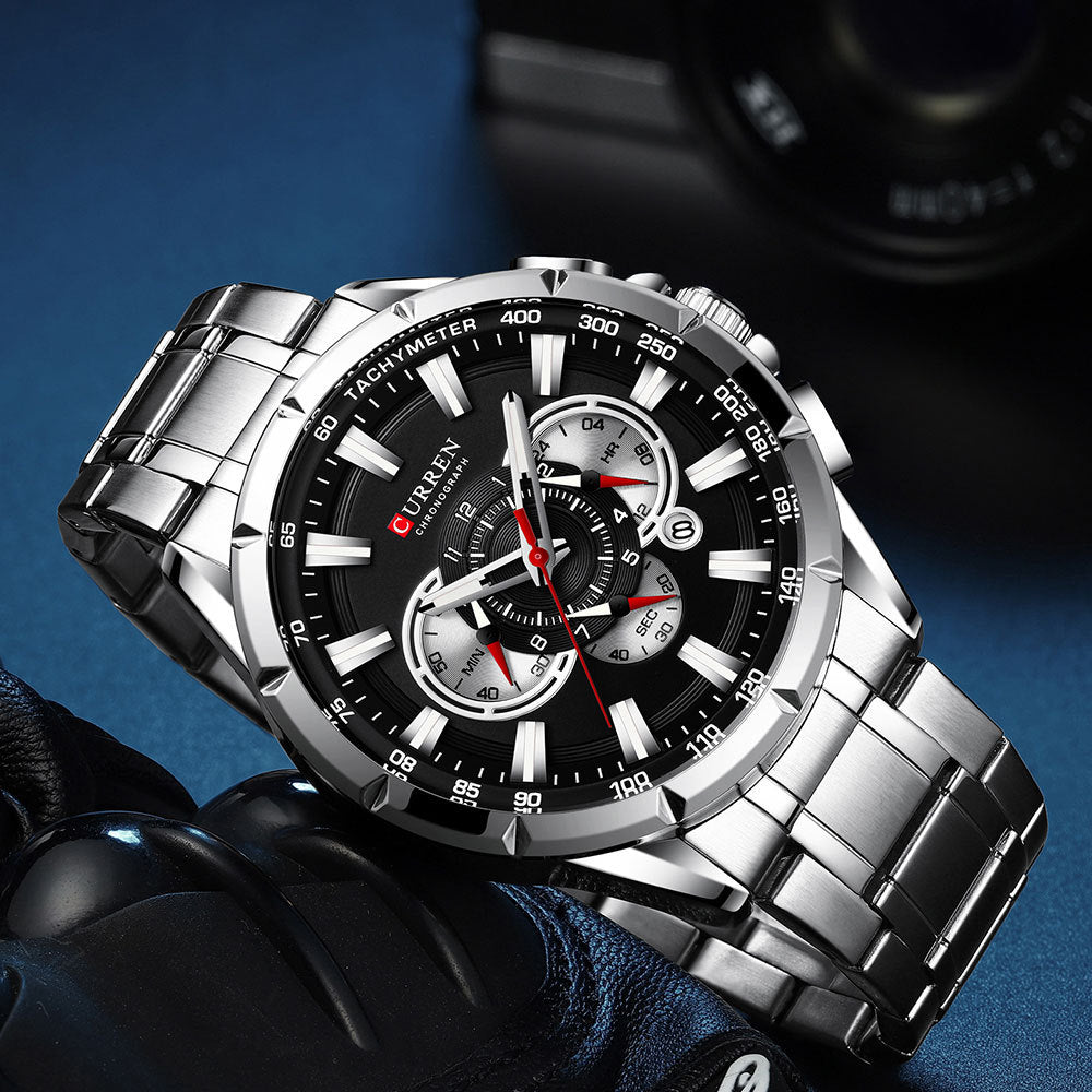 Multifunctional waterproof quartz watch