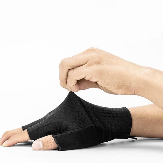 Anti Skid Quick Drying Ice Silk Short Finger Gloves For Road Vehicles