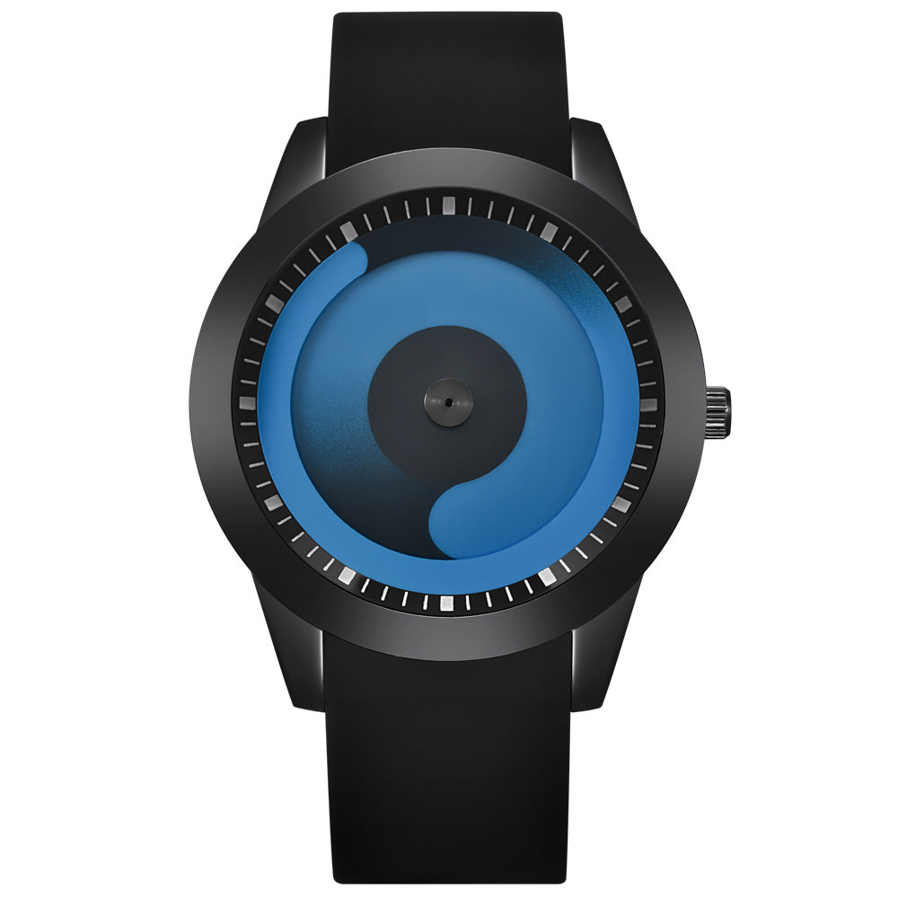 Second Dial Rubber Strap Quartz Watch