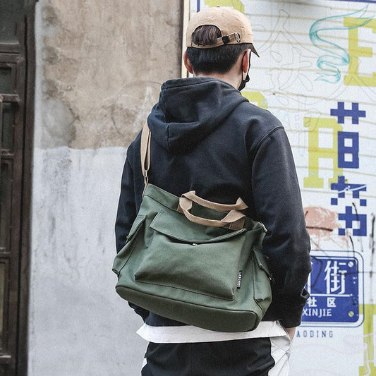 Men's Messenger Shoulder Bag Canvas Handbag