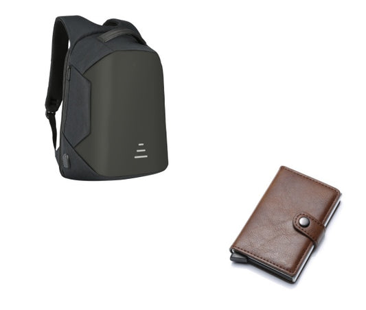 Anti-theft laptop backpack