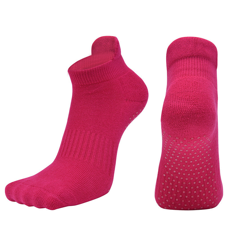Women's combed cotton all-inclusive round head yoga socks