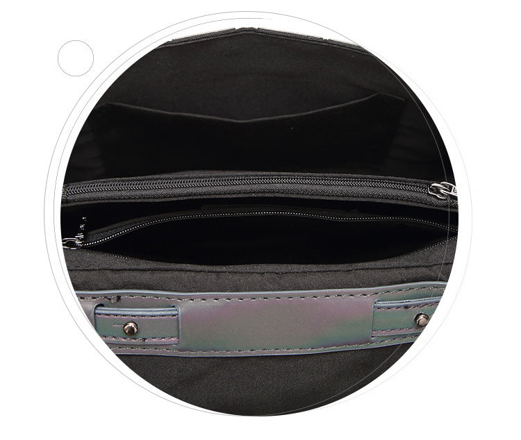 Lysende geometrisk crossbody-taske