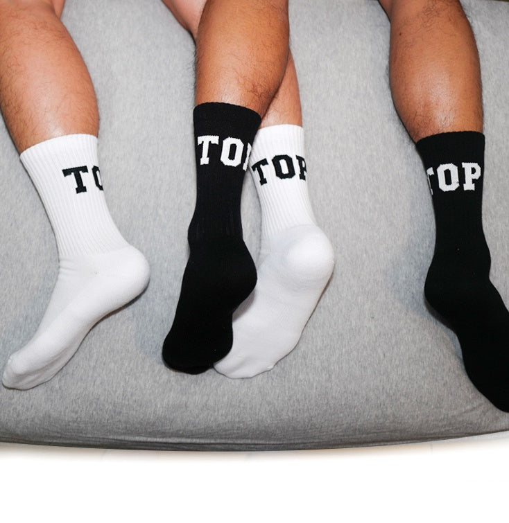 High socks in sports socks