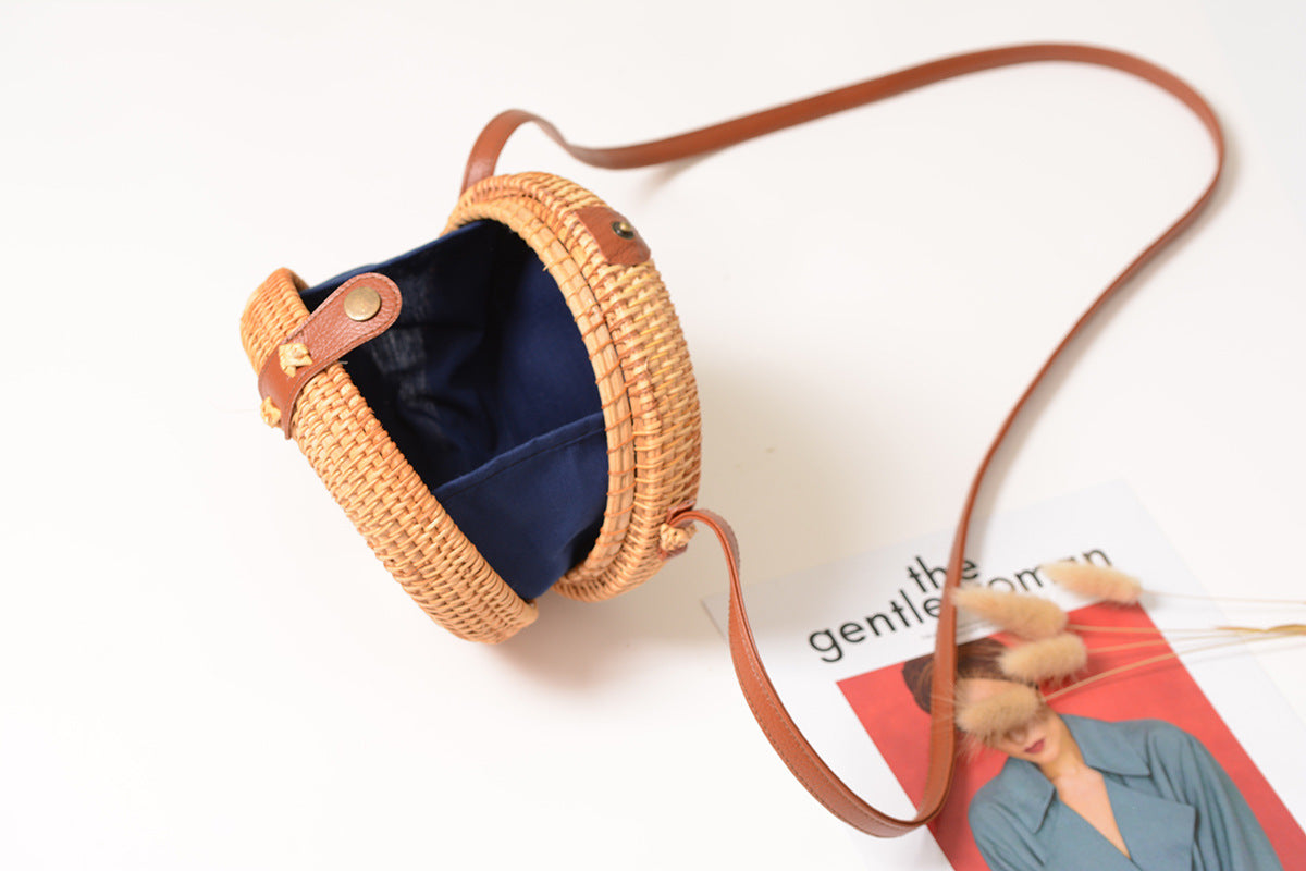 Rattan ins mini bag hollow bag