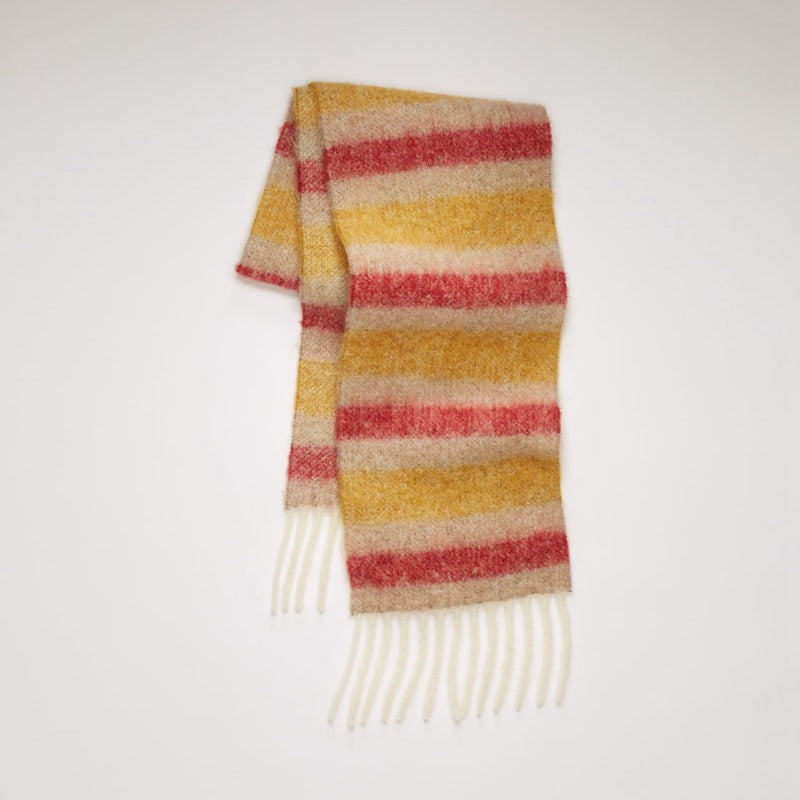 Imitation cashmere thick tassel warm scarf